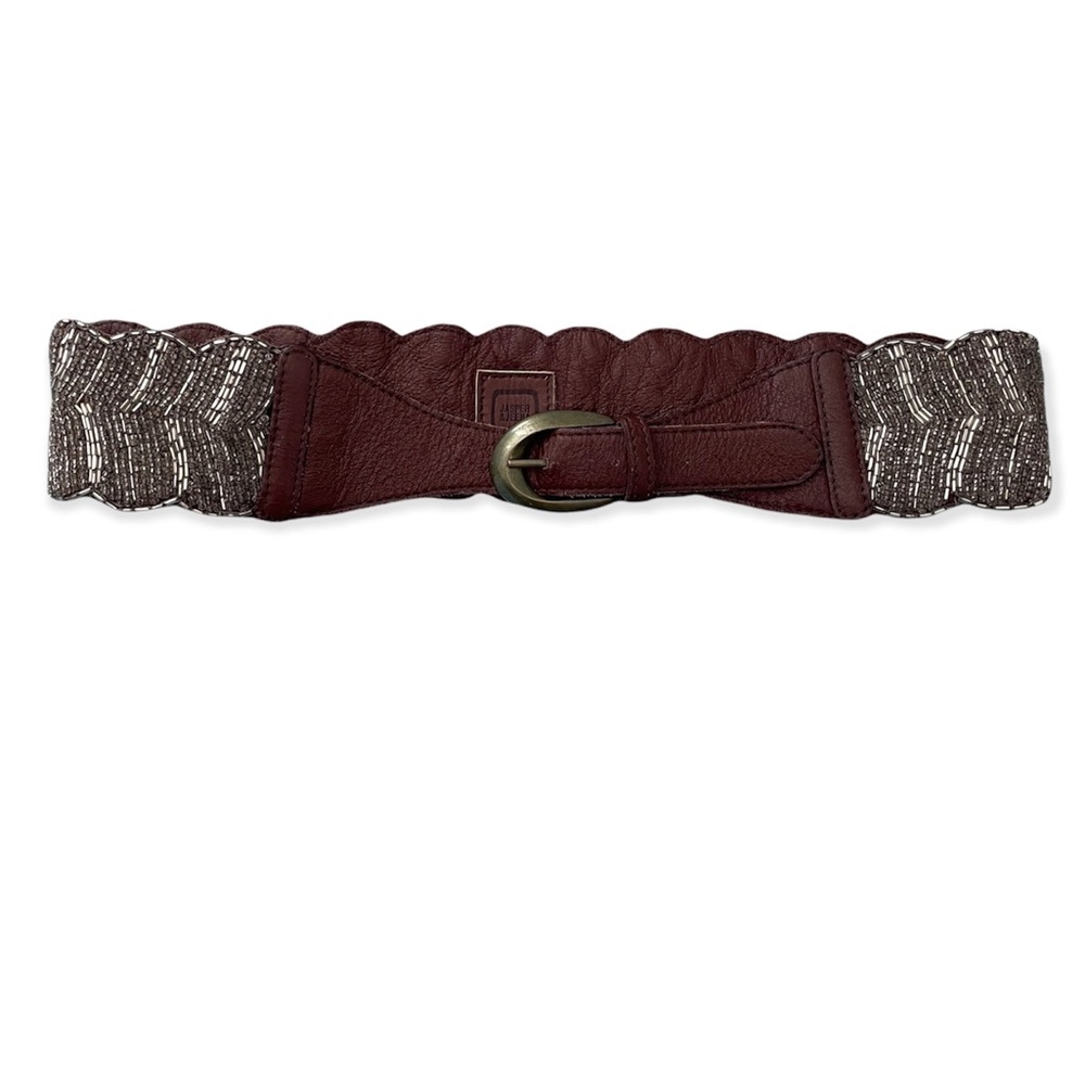 Jasper & Jeera beaded leather belt